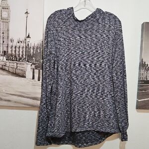 Rag & Bone Gray and White Button Down Top with Peter Pan Collar